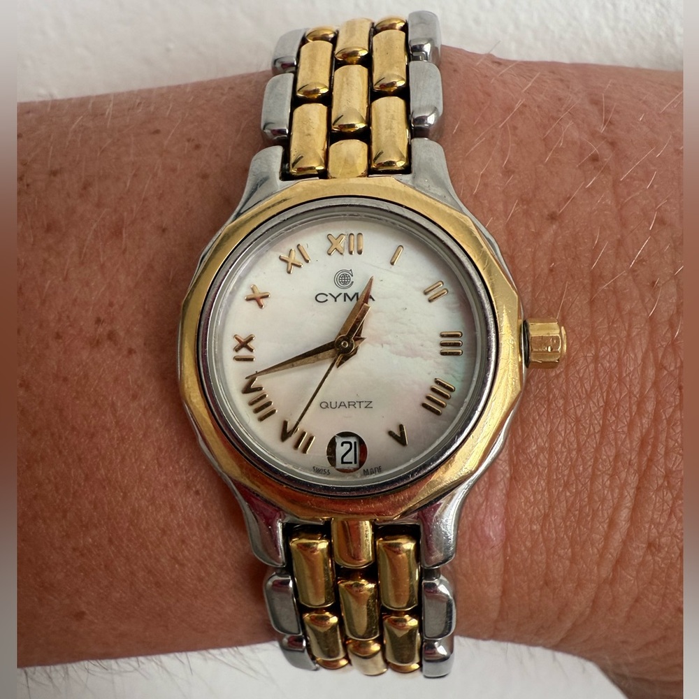 Vintage Mother of Pearl Cyma Watch